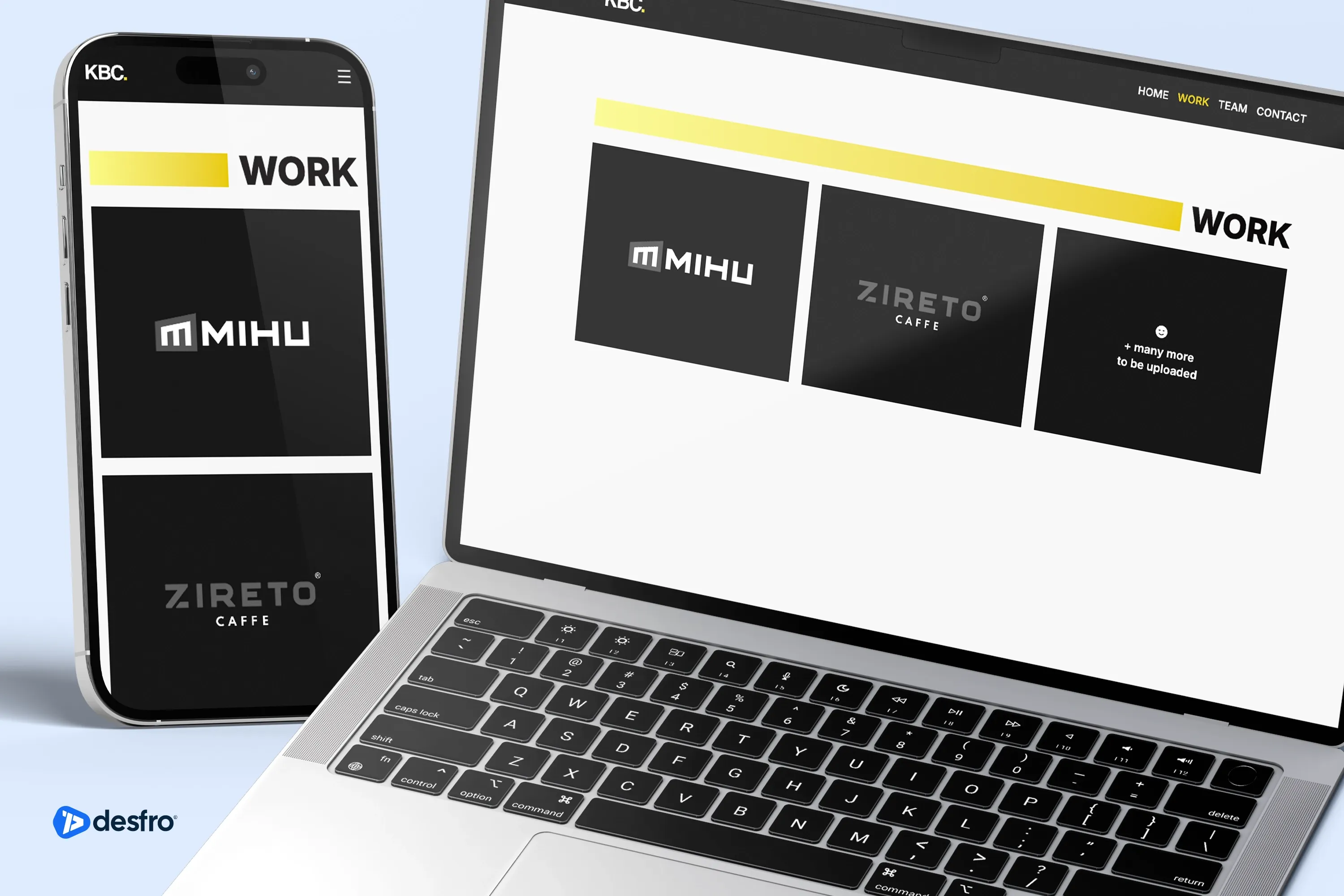 The KBC - Portfolio website & CMS