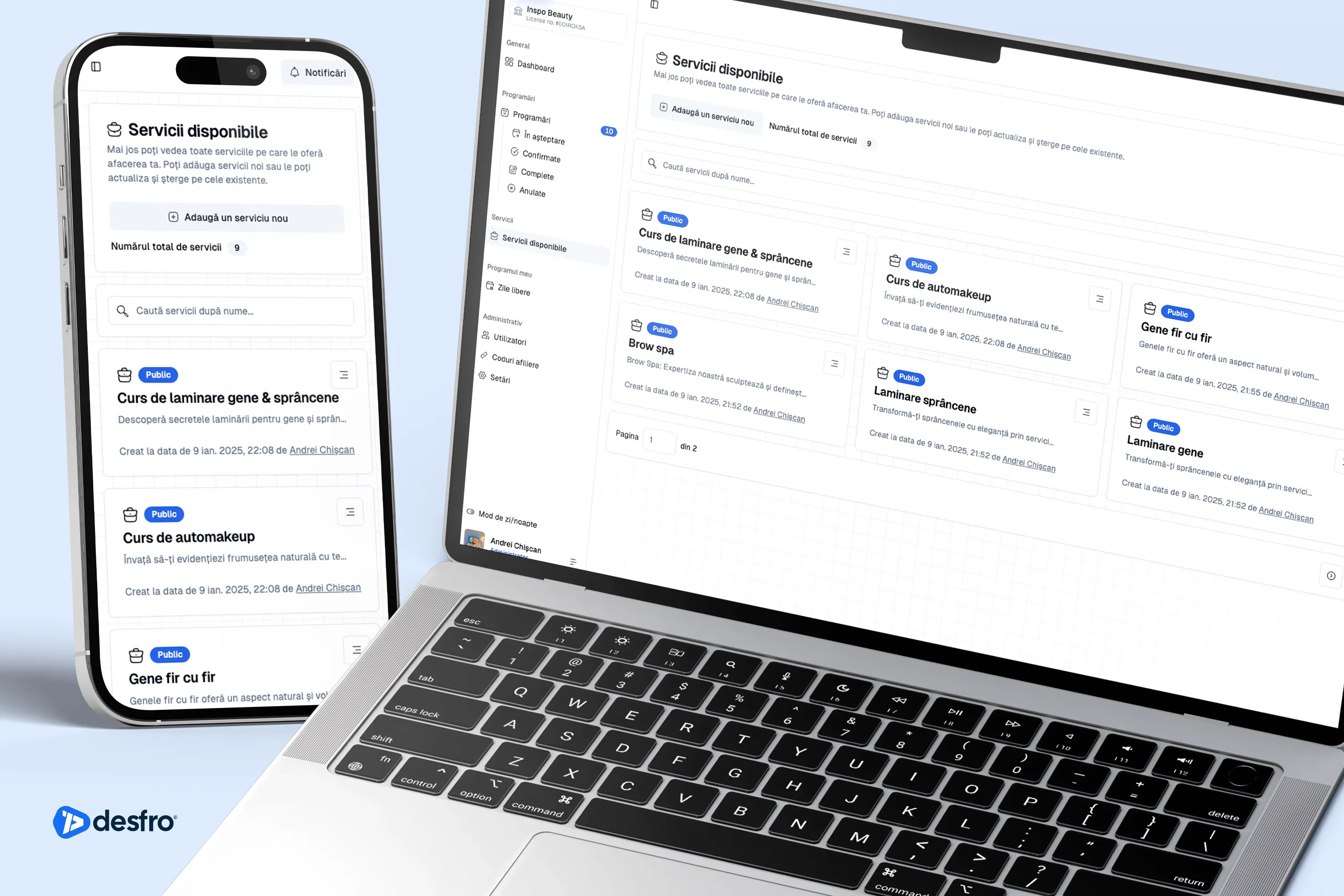 INSPO Beauty - Website & CRM
