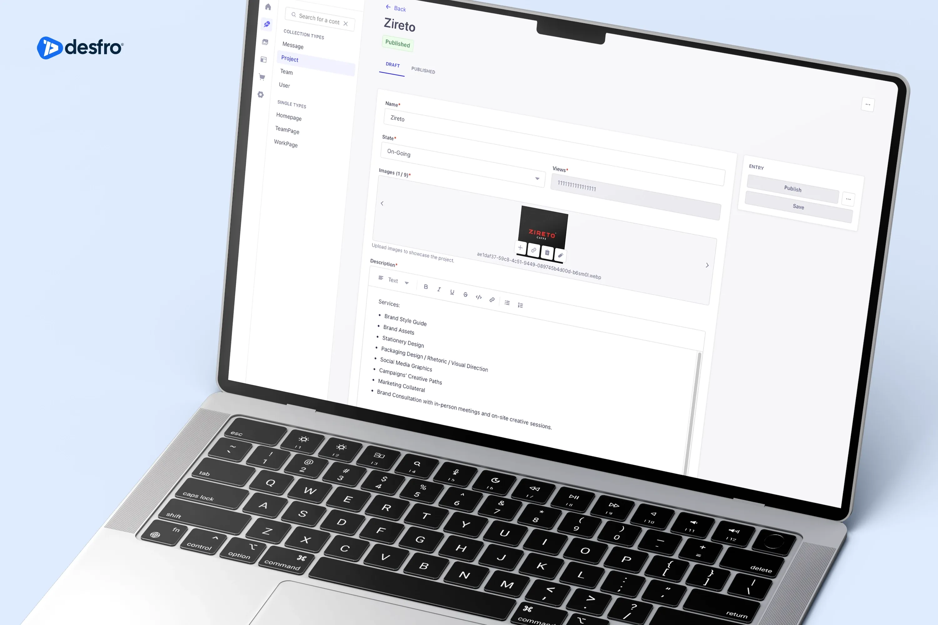 The KBC - Portfolio website & CMS